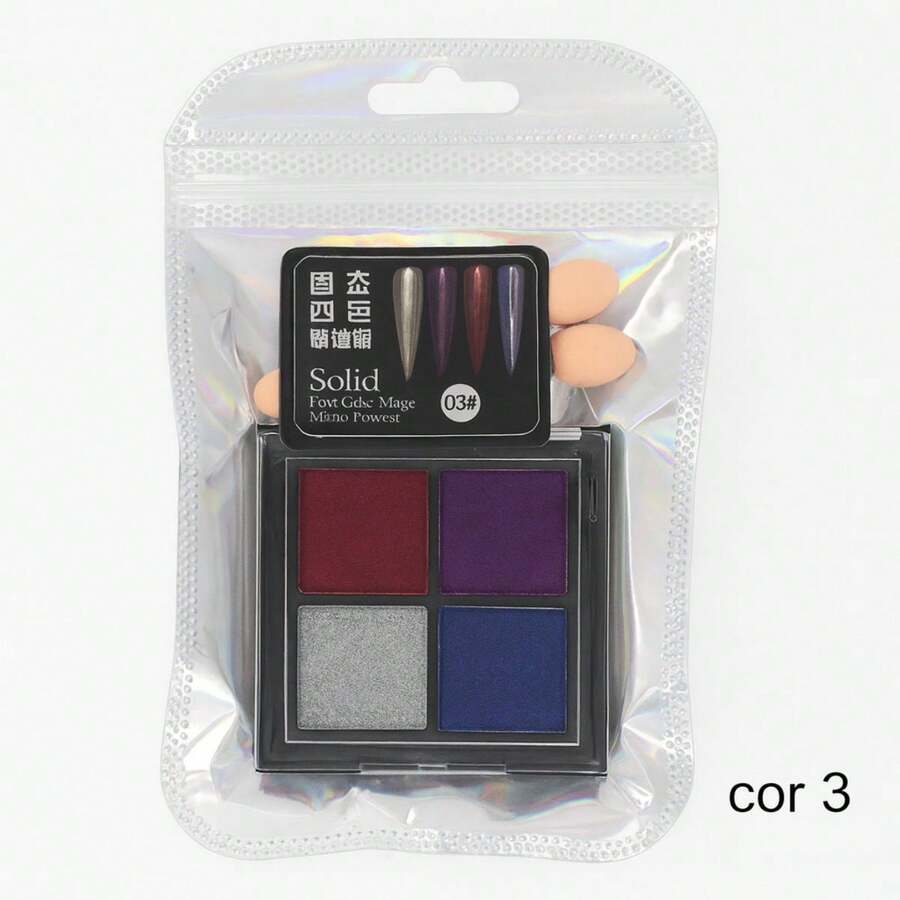 Tesouro direto Import Powder Pigment For Nails, Assorted Colors. - 03 - View 1