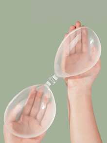 1pc Invisible Silicone Bra For Women Without Straps With Adhesive Pads, Suitable For Spaghetti Strap Wedding Dresses And Gowns, Lifting And Summer Support, Lightweight And Breathable Invisible Bra. - 無色 - 查看 12