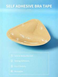 2 Pcs Invisible Lift Inserts Double-Sided Sticky Bra Ultra Push Up Bra Inserts Suitable For Different Occasions Boomba - Multicolor - View 9