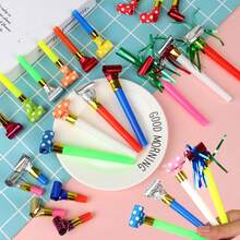 10/20/100pcs Colorful Dragon Whistle, Birthday Party Entertaining Toy, Children's Blowing Toy, Party Atmosphere Prop, Suitable For Gatherings, Team Building, Classmate Parties, Weddings, Grand Openings, Annual Meetings, Adds Lively Atmosphere And Interactive Games - Multicolor - View 7