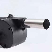 Soplador de aire portátil para barbacoa con manivela, fabricado en plástico resistente, ideal para asar a la parrilla al aire encender el carbón. - A - Ver 4