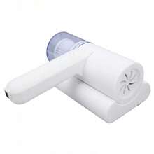 Aspiradora De Mano Inalámbrica Anti-Ácaros 20000Pa Potente Limpiador De Colchón Cama Sofá Deshumidificación USB - Blanco - Ver 7