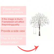 1pc Framed Canvas Wall Art - Fingerprint Tree Design, Heart-Shaped Trunk, Perfect Gift, Ready To Hang, Suitable For Living Room, Bedroom, Office Or Kitchen Decor, Fingerprint Art - Multicolor - View 45