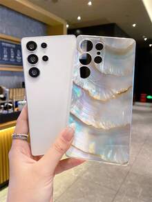 1pc Summer Ocean Shell Pattern Android Phone Case, Precise Cutout Camera Protection Suitable Compatible With Samsung Galaxy S25 Ultra/Galaxy S24 Ultra/S24/S23 Ultra/A56 5G/A55 5G/A52s 5G/A26 5G, Nothing, Pixel, Protective Cover - Multicolor - View 5