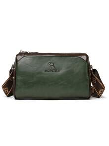 Women's Solid Color PU 3-Layer Main Compartment Large Capacity Minimalist Lightweight Classic Multifunctional Handbag - Green - View 5