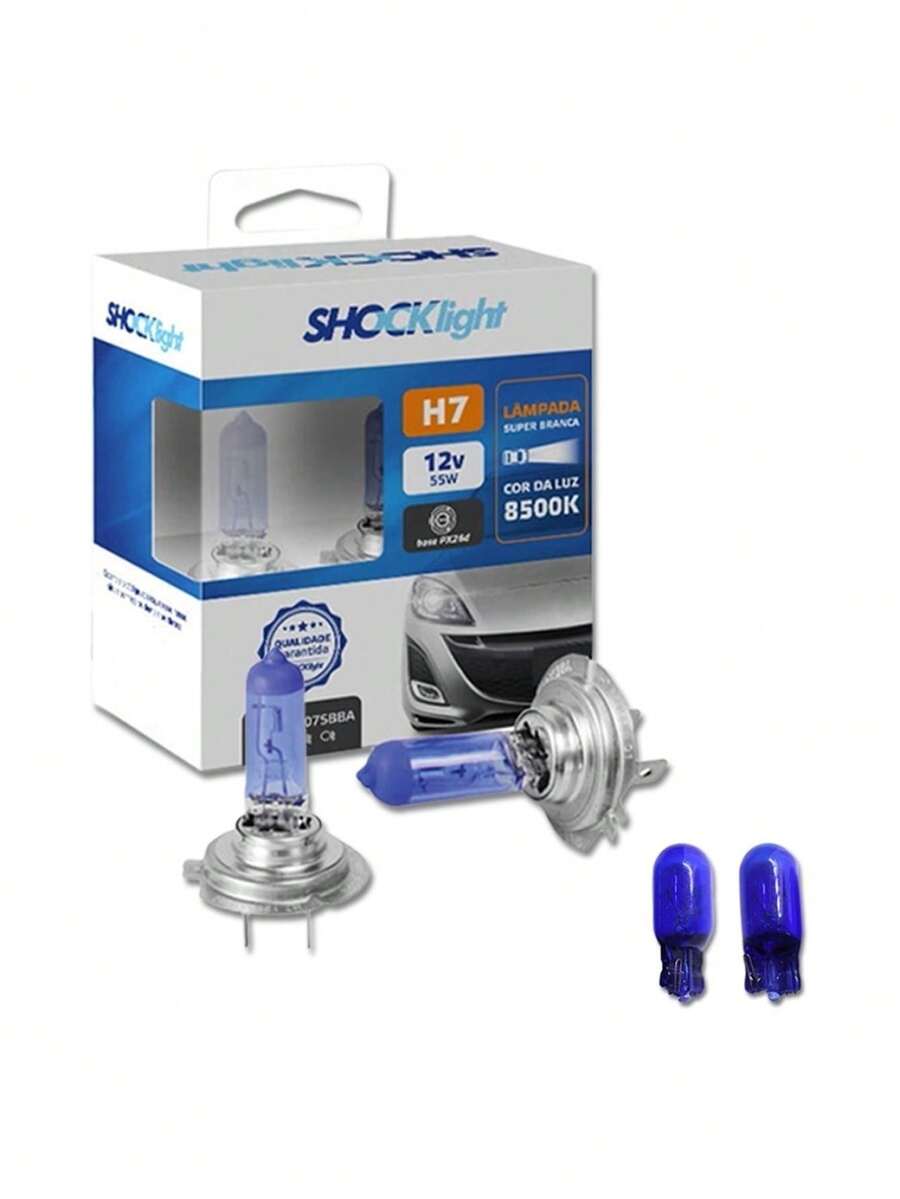 RAFCAR Lâmpada Super Branca Farol Baixo Azera 12-15 H7 8500k - A - Visão 1