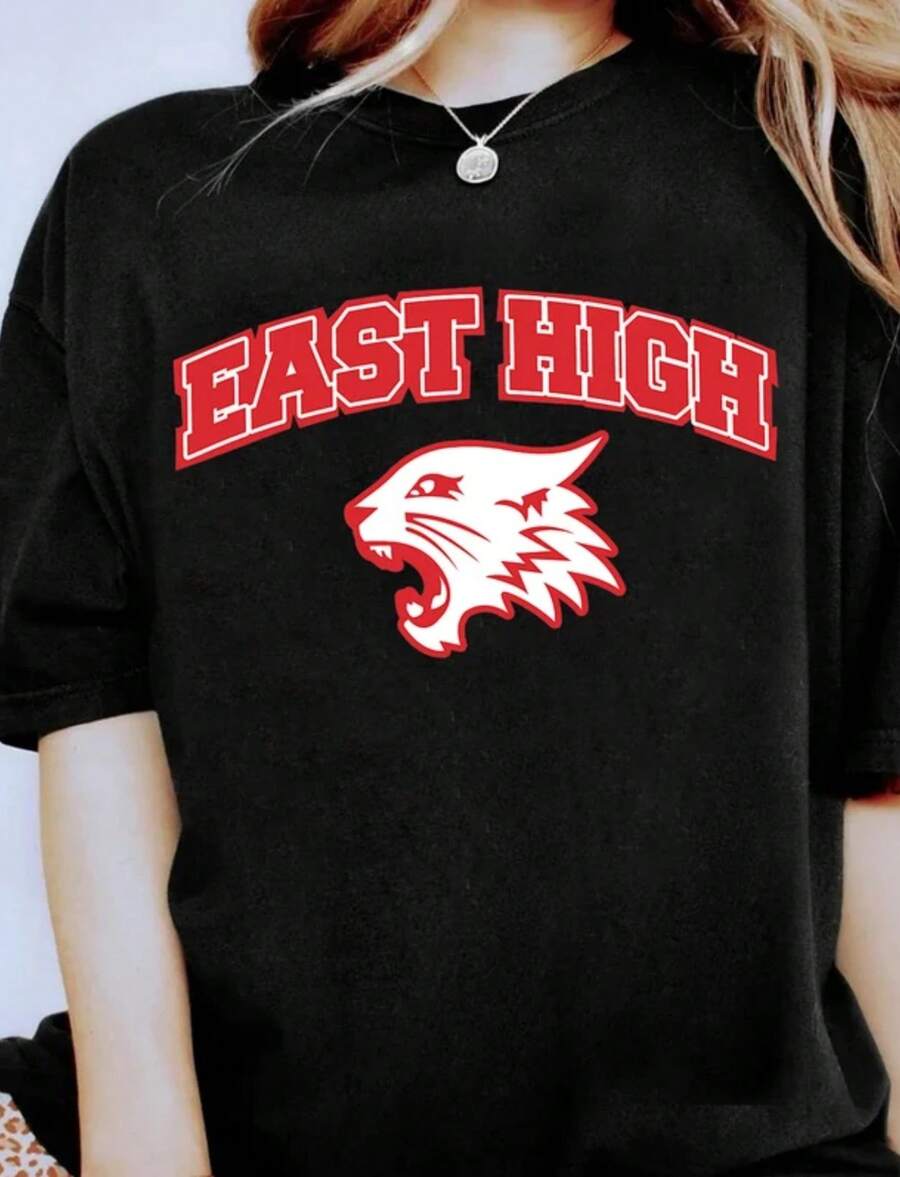 High School Musical The Musical The Series East High T-Shirt, Magic Kingdom, Disneyland Shirt Unisex Adult T-Shirt Kid Shirt Toddler - 黑色 - 查看 1