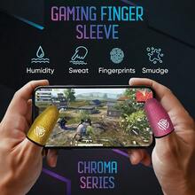 Finger Sleeves 6-Pcs,Ultra-Thin Carbon Fiber,Anti-Sweat & Anti-Slip,Universal For All Phones & Tablets - Chroma系列 - 查看 6