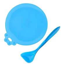 2个可重复使用的宠物食品罐盖，优质硅胶材质，宠物狗猫食品储存罐盖，罐盖，勺子密封盖 - 食物封口蓋 - 查看 12