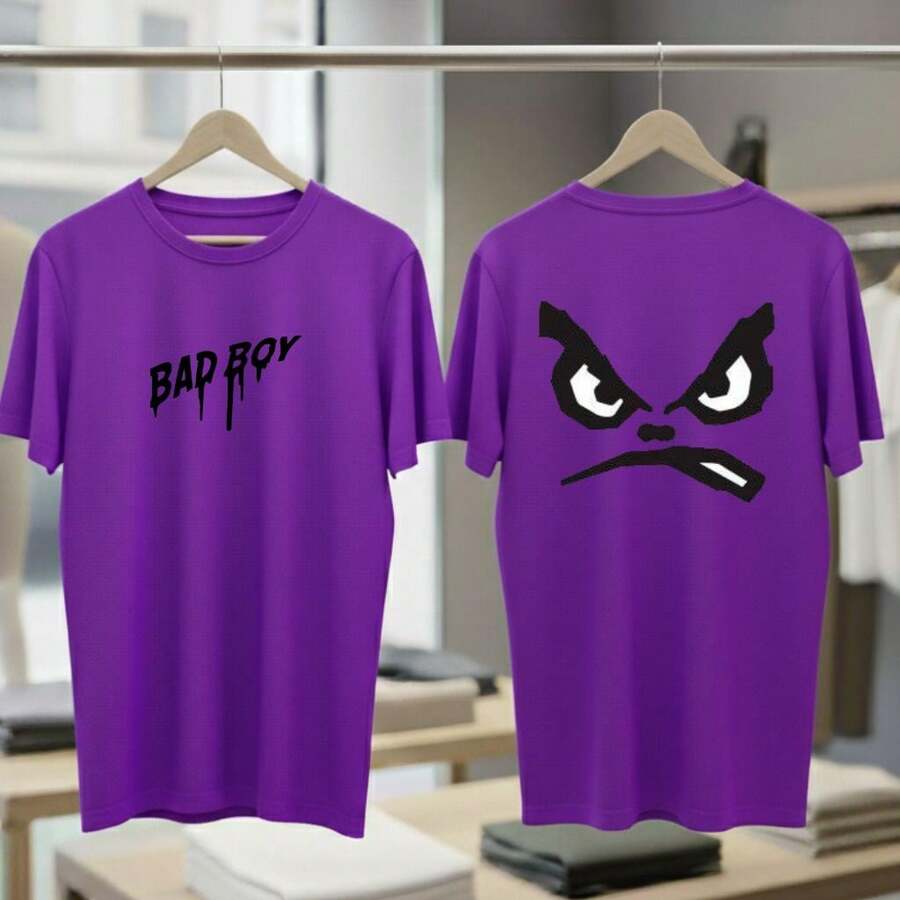 Camiseta  Verão    Ajuste Regular - Roxo - Visão 1