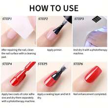 Gama De Gel Semipermanente Lé Kasi 6 Esmaltes Para Uñas Uv A - Rosa coral - Ver 6