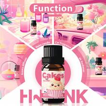 HWLINK 10ml Aceite esencial con sabor a pastel, regalo navideño, apto para hacer velas, humidificador/difusor - pasteles - Ver 5
