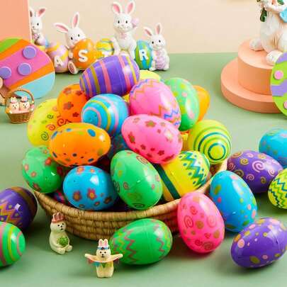 Easter Eggs, Surprise Capsule Fillers, Dinosaur Egg Party Decorations, Creative Graffiti Twist Capsules, Egg Shells, Party Favor Bag Fillers, Gift Bags Included
