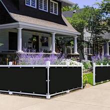 1pc Polyester Balcony Privacy Screen, Balcony Cover With Aluminium Eyelets, Balcony Cladding, Opaque, Wind Protection, UV Protection, With Cable Ties And Ropes For Balcony Railing - Multicolor - View 10