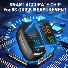 3PCS Pulse Oximeter for Finger - Combines The Function of Monitoring Blood Oxygen Saturation And Blood Oxygen Measurement, Personal Care Items for Both Men And Women, Perfect As Gifts Without a Wired Connection Included, Batteries Must Be Purchased Separately And Also Comes with an Elegant External Packaging Box. - Multicolor - Ver 4