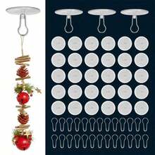 10pcs Mini Transparent Adhesive Hooks, Seamless Hanging Flag Hooks For Valentine's Day Party, Wall Storage Hooks, Party Decor Accessories, DIY Home Decor Hanging Hooks, Ceiling Hooks - Clear - View 8
