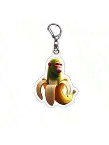 5pcs/10pcs/1pc Random Delivery Acrylic Mythical Creature Keychains, Abstract Novelty Gift - Multicolor - View 8