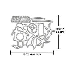 创意圣诞老人模具，DIY剪贴簿相册和压花模板，贺卡制作工具，卡片纸切割工艺品，礼品卡制作模板模切。 - 銀色 - 查看 5