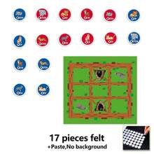 Quixorblex 17 Pcs Animal Cognitive Battle Board Game Chess Set, Animal Strategy Display Board Set, Hook & Loop Teaching Display Aids , Classroom Demonstration & Presentation Supplies - Multicolor - View 13