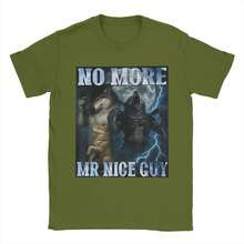 No More Mr Nice Guy T-Shirts Men  Hipster 100% Cotton Tee Shirt O Neck Short Sleeve T Shirts Plus Size Tops - 黑色 - 查看 11