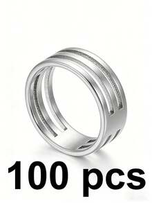 1/5/10/20/50/100个开口圈钳工具，用于闭合开口圈，珠宝制作开口圈开启器，DIY珠宝制作用品 - 銀色 - 查看 18