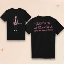 MGK Lost Americana Tour Merch 2025 Double Sided T-Shirt - Black - View 1