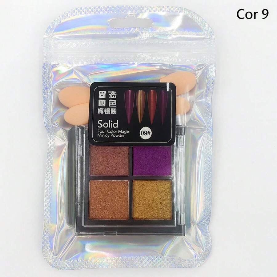 Tesouro direto Import Powder Pigment For Nails, Assorted Colors. - 09 - View 1