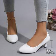 Women's Shoes, Women's High Heels, Mary Jane Shoes, All-Season Shoes, Versatile And Comfortable, Suitable For Uniforms, Banquets, Parties, Local Warehouse Shipping. - 白色 - 查看 5