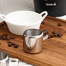 Bình tạo bọt sữa bằng thép không gỉ 150ml (5oz), hộp đựng sốt espresso mini với vòi rót độc đáo, cốc giữ lạnh tiện dụng để tạo hình nghệ thuật latte, đong sốt và tạo bọt sữa. - Nhiều màu - Xem 6