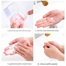 There Are 4 Different Fragrances Of Portable, Disposable Flower-Shaped Hand Sanitizer Wipes That Can Dissolve Hand Soap, Suitable For Both Children And Adults, And Can Be Used In Outdoor, Travel, And Camping Scenarios, Totaling 1 Box (About 100 Wipes). - 彩色 - 查看 5