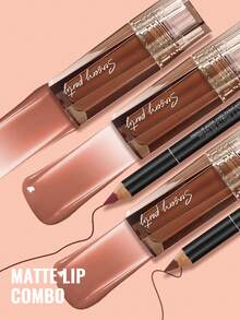 Pudaier 3PCS Hydrating Lip Gloss & Lip Liners Set Lip Combo- Define Your Lips With 3D Precision, Achieve Dewy Look For Any Occasion, Perfectly Versatile For Every Makeup Style! - 3PCS SET - View 7