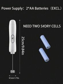 Electric Milk Frother, Mini Handheld Milk Foamer, Wireless Milk Frother For Home Use - Multicolor - View 9