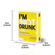 KAWAII KOI I'm Not Drunk - 21st Birthday Gift & Bachelorette Party Game, 55 Cards - Hilarious Drinking Card Game To Liven Up The Party! - Yellow - View 11