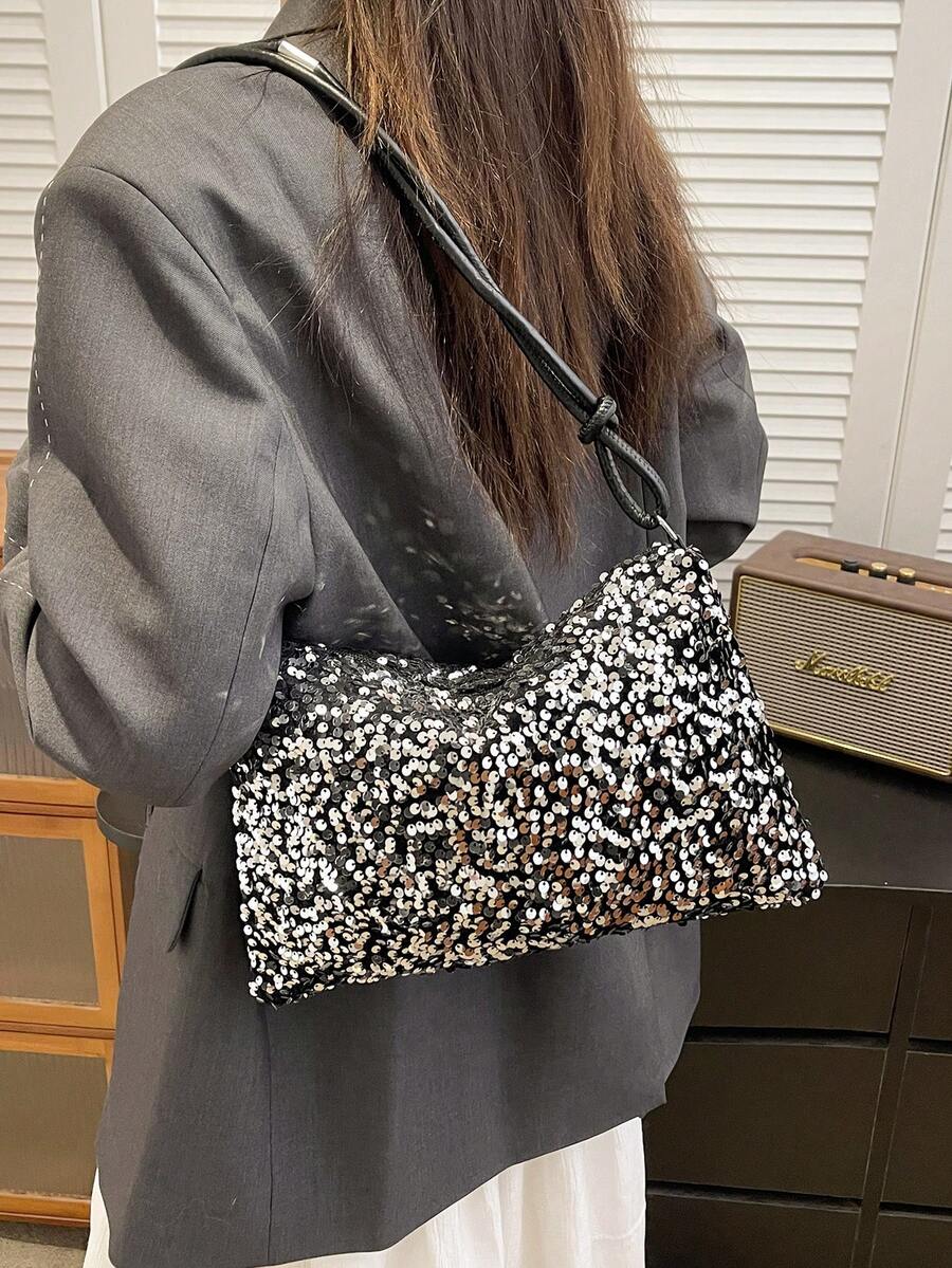 Luxury And Sophisticated Fashion Multi-Purpose Shoulder Bag, 2026 New Model, Retro And Versatile Style Bag, Elegant Women's Bag - Silver - View 1