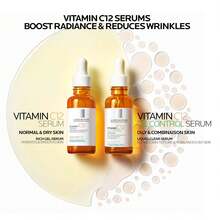 La Roche-Posay Pure 12% Vitamin C Serum For Face With Hyaluronic Acid & Salicylic Acid, Hydrating Face Serum, Boost Radiance & Reduce Wrinkles, 2 Formulas For Normal Or Oily Skin Control - Vitamin C - Xem 3