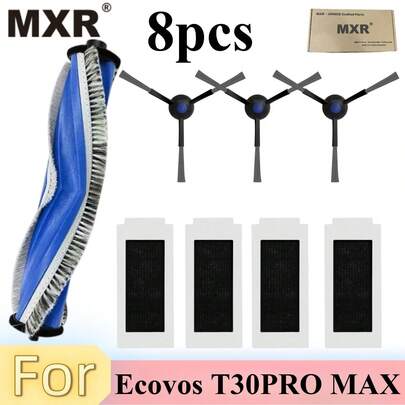 Juego de consumibles de repuesto de alto rendimiento | Aumenta la potente succión para la aspiradora robot E Covacs T30PRO MAX