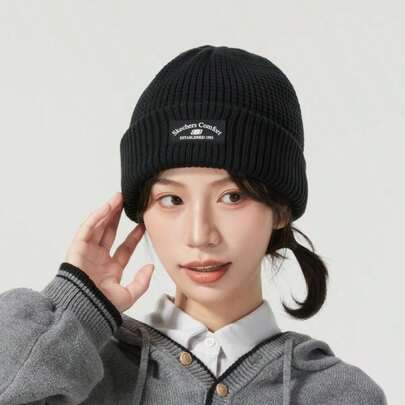 Skechers Mũ len beanie unisex, mũ thể thao ngoài trời ấm áp, L424U087-0018