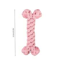 1件粉色和蓝色棉绳咀嚼玩具，情人节宠物用品 - 淺粉色 - 查看 13
