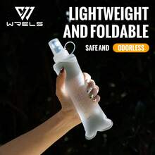 WRELS 1件 150ml/250ml/500ml 可折疊軟水壺，適用於徒步、跑步、馬拉松、攀岩與越野跑 - 彩色 - 查看 16