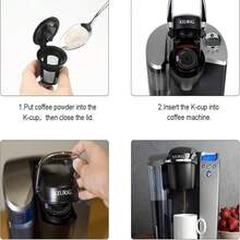 1pc/2pcs/4pcs Reusable LivingAid Reusable K CUPS 2.0 Coffee Filter Coffee Stainless Mesh Solo Filter Replacement For Brewers 1.0 Or 2.0 Machine - 彩色 - 查看 4