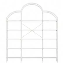 170 X 26 X 190 Cm Shelf In A Simple Style, Steel Tube And MDF Material, Five Storage Shelves, Unique Cloud Shape, Easy To Assemble And Clean, White - White 1pc - View 7