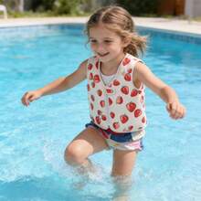 Polyester Buoyancy Vest & Shorts Set For Girls, Suitable For Water Sports Activities Like Boating, Canoeing And Swimming - Multicolor - View 3