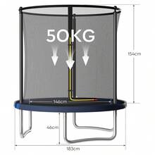 Devoko Fitness Trampolines - Blue - View 8