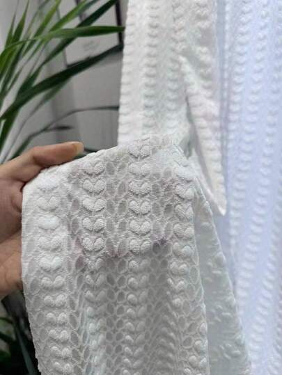 1pc Embroidered Sheer Curtain Panel, High-End Minimalist Decor For Living Room, Bedroom, Balcony, Study