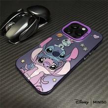 Miniso 印花手机壳，可爱缝线图案，银色，兼容 iPhone 17/17 Pro/17 Pro Max/17 Air/16/15/14/13/12/11/X 系列，也兼容 iPhone 17 Pro Max 和 iPhone 17 Pro。 - 紫色 - 查看 4