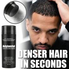 Adglamful 增发纤维粉，Cutline 物理增发，适用于稀疏头发和发际线，30g 瓶装 + 25g 补充装，瞬间增发 - 彩色 - 查看 9