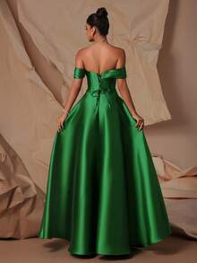 VIPGIRL 高腰优雅女士晚礼服 - 綠色 - 查看 2