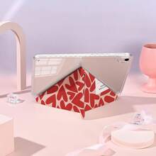 1个带笔槽的多角度磁吸支架保护套，支持自动休眠/唤醒功能，可爱平板电脑保护套，兼容Pro/Air/三星Galaxy A9/S9/S7/S10+/小米Pad/5/6/7 - 彩色 - 查看 9