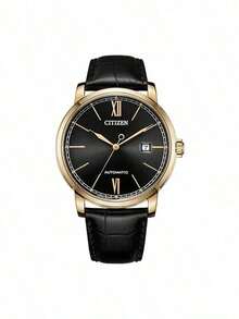 CITIZEN Reloj de cuarzo casual y clásico impermeable para hombres con calendario, reloj analógico minimalista de moda, regalo para hombres - Negro - Ver 3