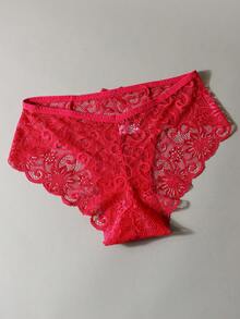 Conjunto de 8 piezas de bragas de mujer con encaje y lazo transparente - Multicolor - Ver 9